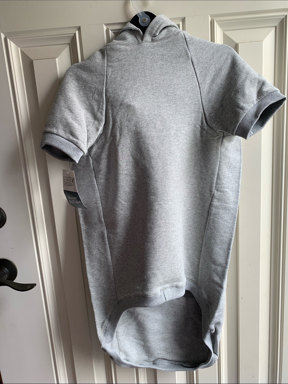 DOGGIE DESIGN Hooded Sweatshirt - Gray Size 4XL fits doggies 80-100lbs.